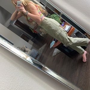 Green cargo pants